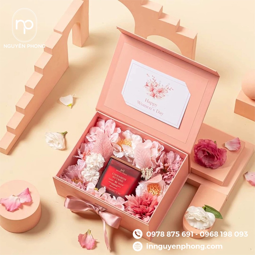 Mẫu hộp nam châm đựng mỹ phẩm 